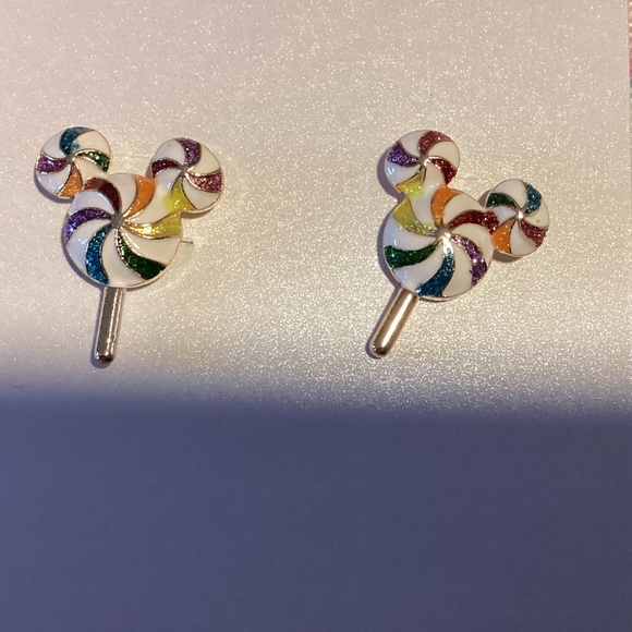 New Baublebar Mickey Mouse Disney Lollipop earrings and bag charm - Picture 2 of 3
